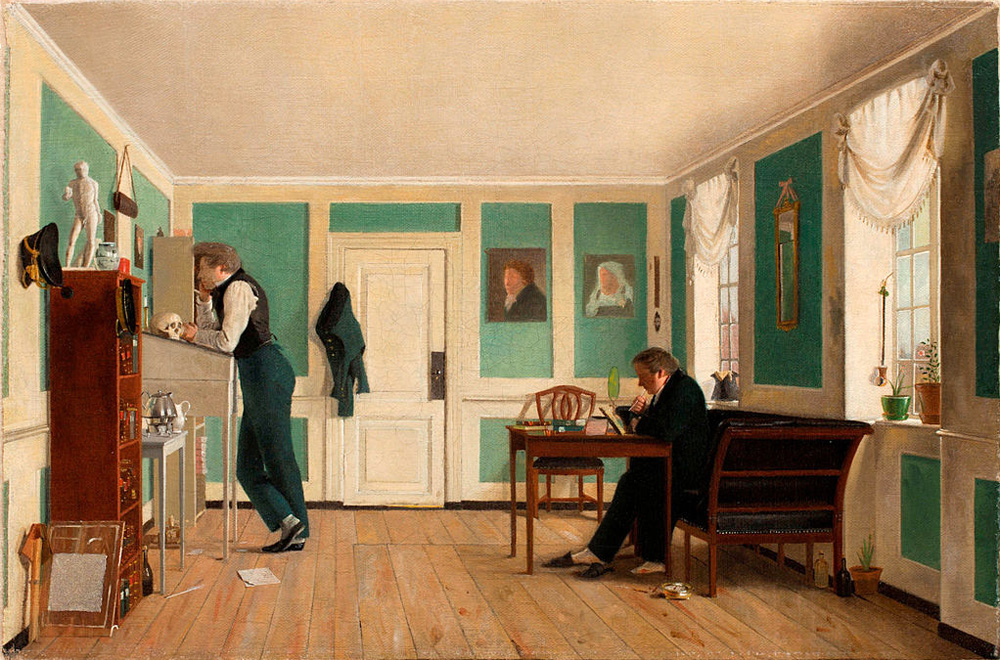 room in amaliegade with the artist's brothers